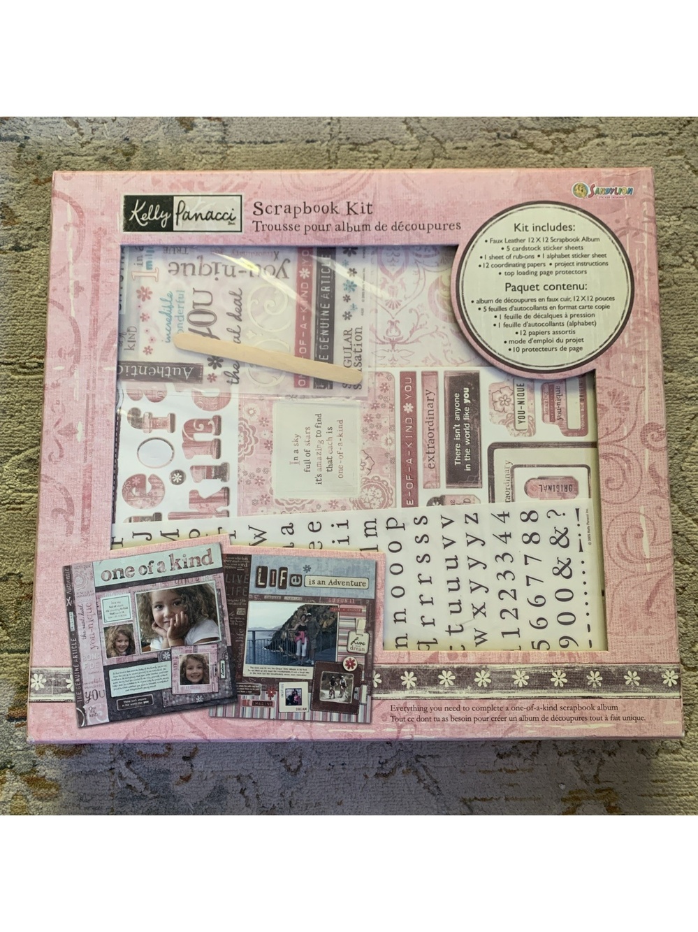 Baby Sandy Lion 12' x 12" Scrapbook Kit Photo Album Kelly Panacci Open Box New